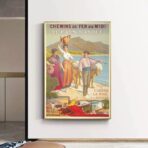 vintage basque country poster