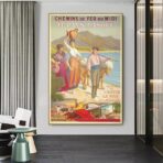 vintage basque country poster