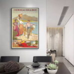 vintage basque country poster