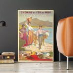 vintage basque country poster