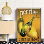 vintage perrier poster 1