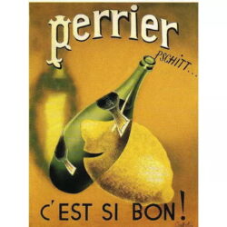 vintage perrier poster 1
