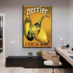 vintage perrier poster 1