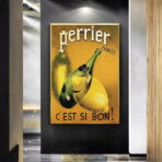 vintage perrier poster 1