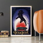 vintage peugeot poster