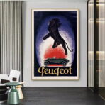 vintage peugeot poster
