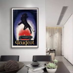 vintage peugeot poster