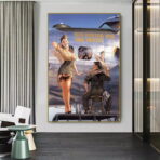 pin up aviation poster