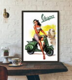 pin up vespa poster