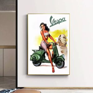 pin up vespa poster