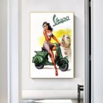 pin up vespa poster