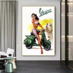 pin up vespa poster