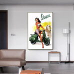 pin up vespa poster