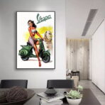pin up vespa poster