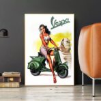 pin up vespa poster