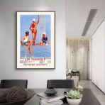 vintage swimming pool poster