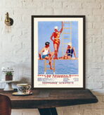 vintage swimming pool poster