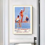 vintage swimming pool poster