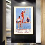 vintage swimming pool poster