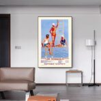 vintage swimming pool poster