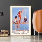 vintage swimming pool poster