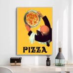 vintage pizza poster