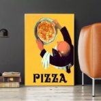 vintage pizza poster