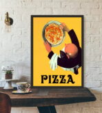 vintage pizza poster