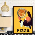 vintage pizza poster