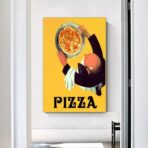 vintage pizza poster