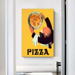 vintage pizza poster