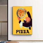 vintage pizza poster