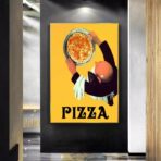 vintage pizza poster