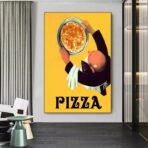 vintage pizza poster