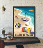 vintage beach poster