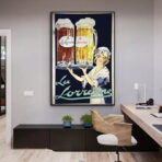 vintage alcohol advertising poster