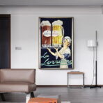 vintage alcohol advertising poster