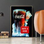 vintage coca cola advertising poster