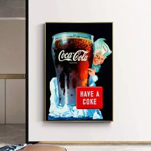 vintage coca cola advertising poster