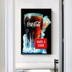 vintage coca cola advertising poster