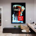 vintage coca cola advertising poster