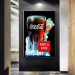 vintage coca cola advertising poster