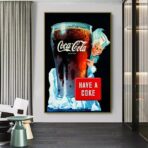 vintage coca cola advertising poster