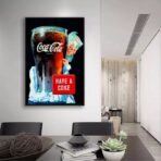 vintage coca cola advertising poster