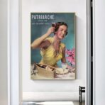 vintage woman advertising poster