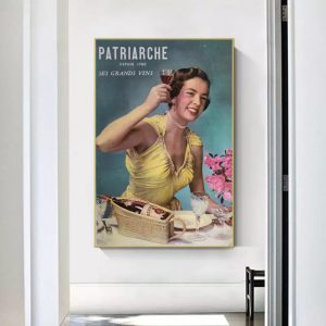 vintage woman advertising poster