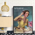 vintage woman advertising poster
