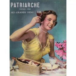 vintage woman advertising poster