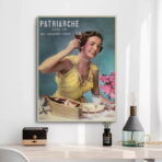 vintage woman advertising poster