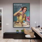 vintage woman advertising poster